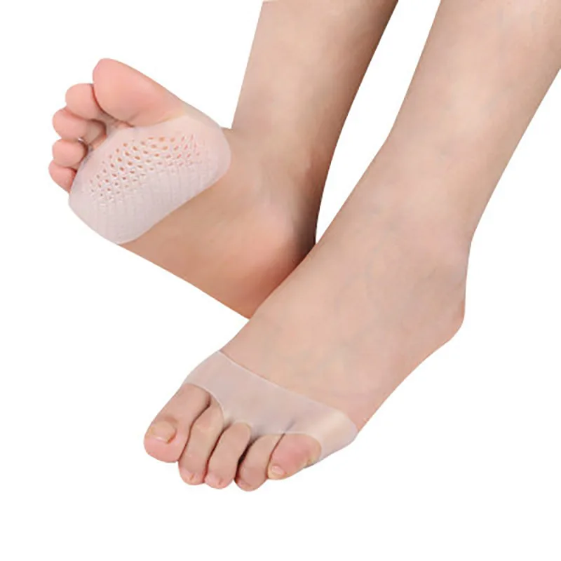 1Pair=2Pc Soft Silicone High Heel Insoles Forefoot Cushions Pain Relief Pad Non-slip Massage Pads Shock Absorption Foot Supports | Красота и