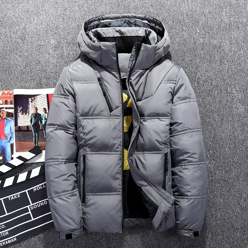 Горячая распродажа мужской пуховик толстый с капюшоном ветрозащитный зимняя куртка мужская теплая зимняя куртка повседневная мужская одежда размера плюс M-3XL