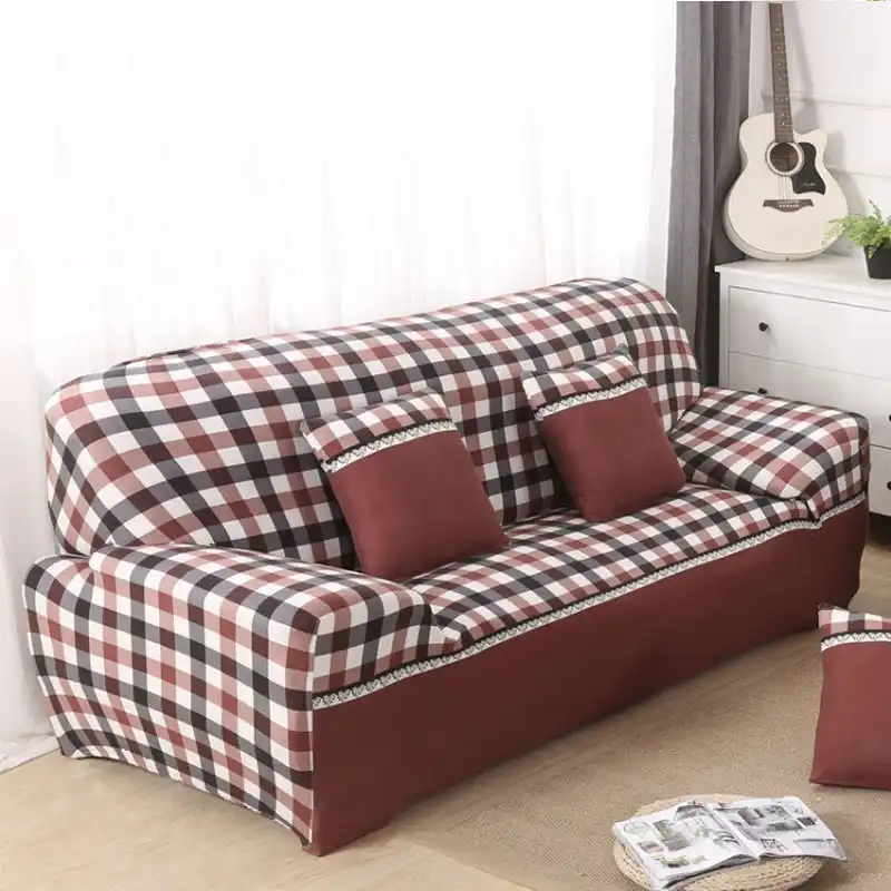 Black And White Plaid Simple Four Season Universal Stretch Fabric