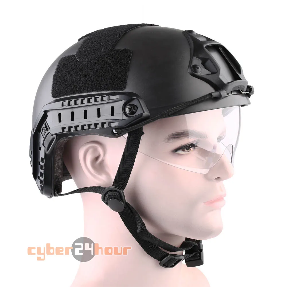 

Military Tactical Gear Airsoft Paintball SWAT Protective FAST Helmet with Goggle