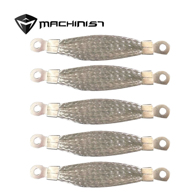 

1pc Tin Plating Jumper Wire Flange Electrostatic Conductive Connection Jumper Wire Auto Car Cable Repair Tools