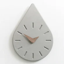 Water drop design wall clock concrete molds Home furnishing handmade silicone molds