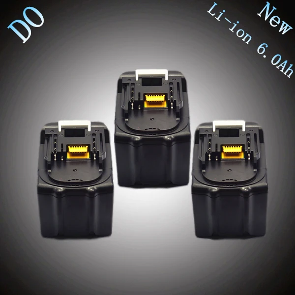 

3PCS New Spare Li Ion 6000mAh Replacement Rechargeable Power Tool Battery for Makita 18V BL1830 BL1840 BL1860 LXT400 194230-4