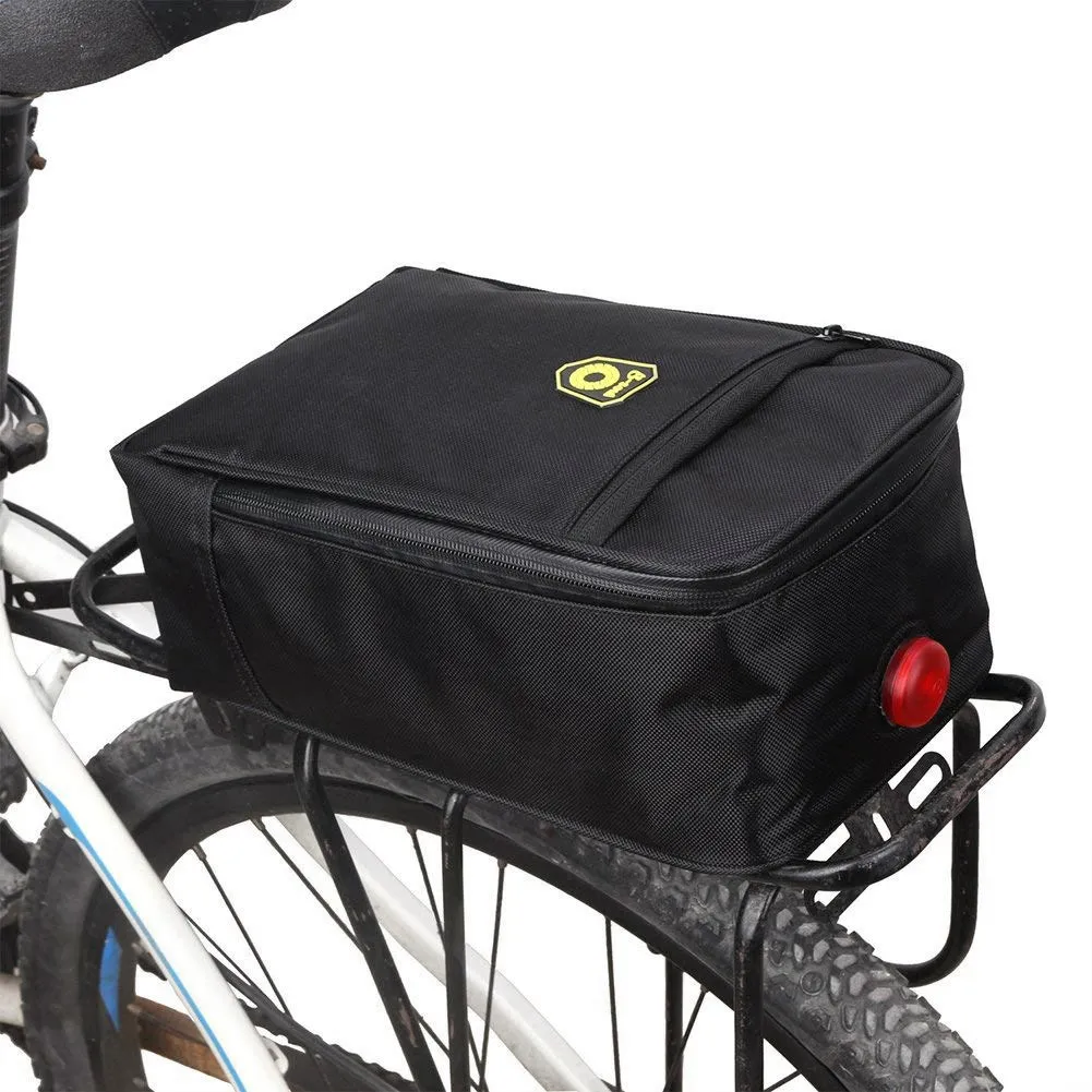Sale B-SOUL Outdoor Sport Waterproof Bicycle Trunk Bag Pannier Saddle Bag Luggage Carrying Bag with Back Light Bicycle Bag Luggage 5