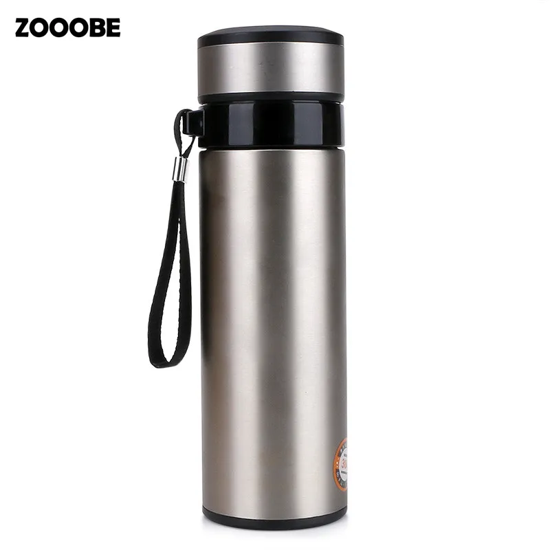 ZOOOBE Thermos Cup Stainless Steel Thermo Mug With Tea Strainer