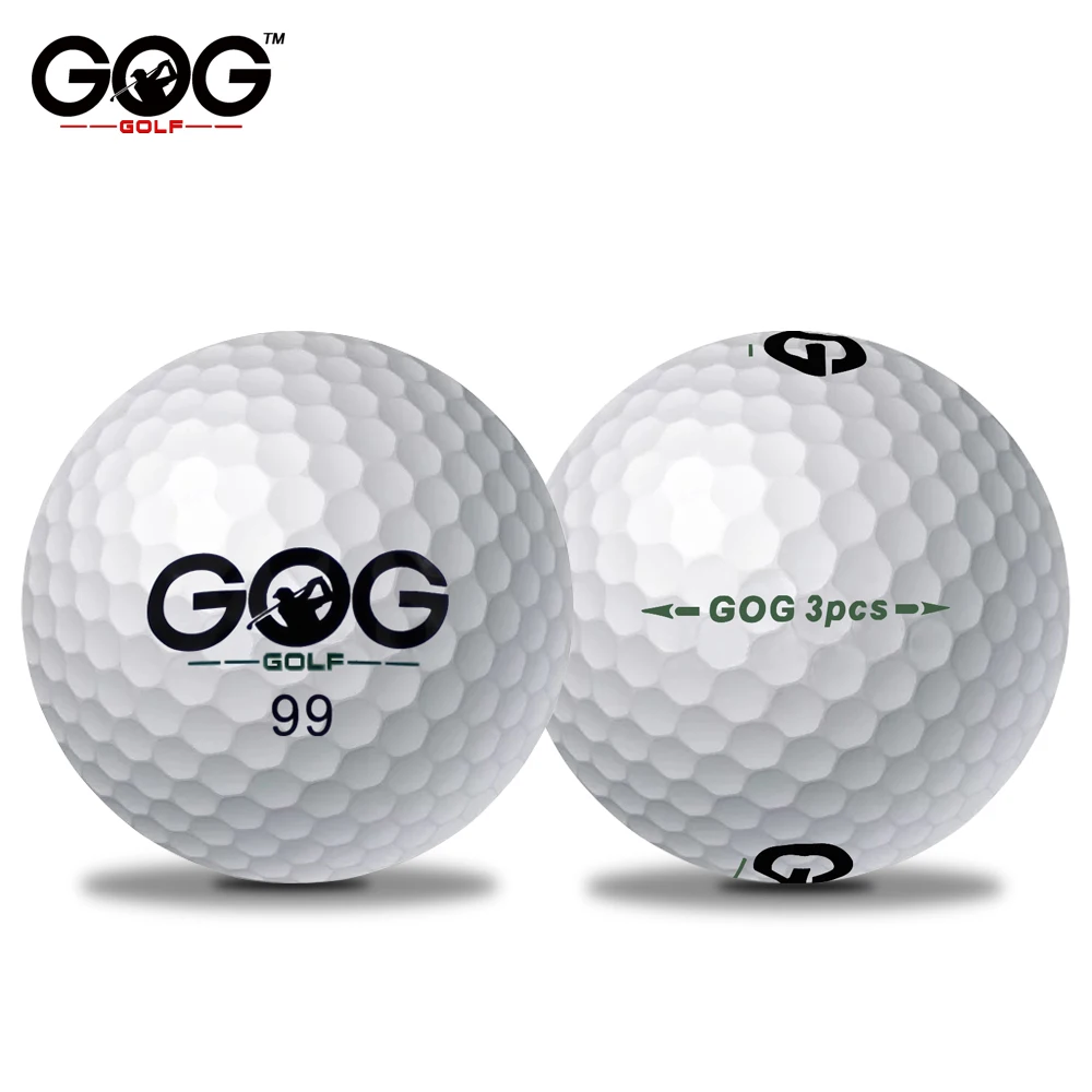 10 шт. брендовые GOG 3-Piece мячи для гольфа мяч для игры в гольф супер длинные дистанции мячи для гольфа 10 шт./лот