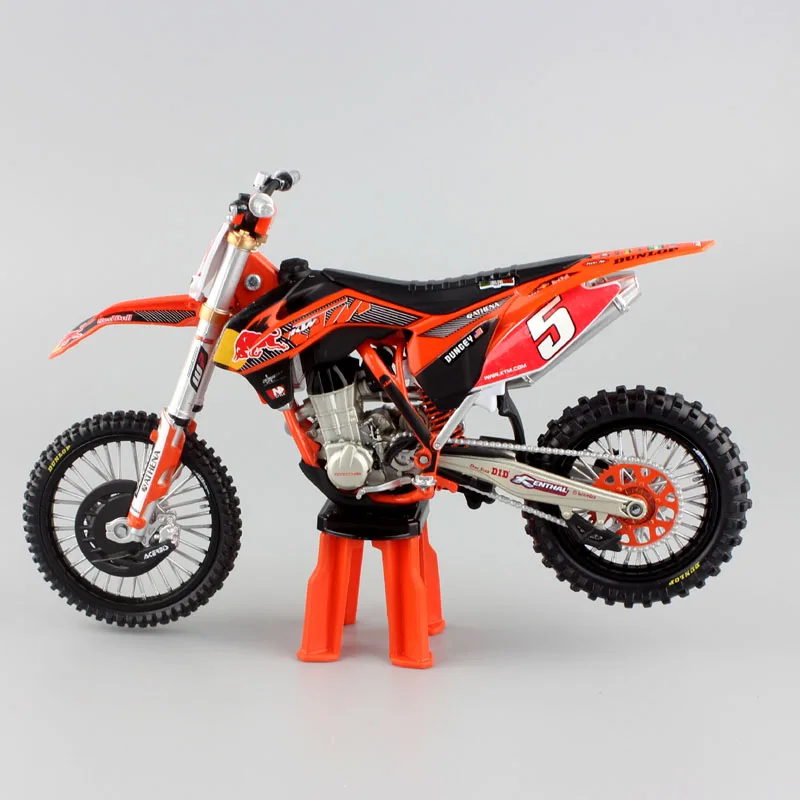 1:12 Масштаб KTM SX-F 450 SXF moto гонки часы seiko № 5 Райан Данжи АМА Суперкросс moto кросс-Байк moto rcycle литая под давлением модель Enduro игрушечные машинки