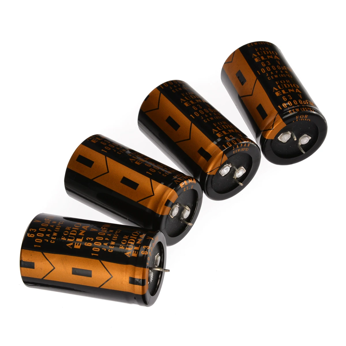 Mayitr 4pcs Replacement Electrolytic Capacitor For ELNA AUDIO 63V 10000UF 3*5cm