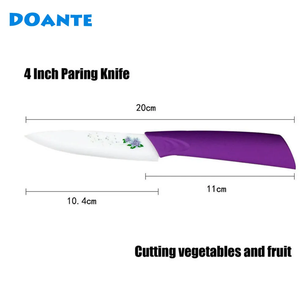 DOANTE бренд 4 &quot5&quot дюймов нож для нарезки овощей Керамический Набор ножей белое