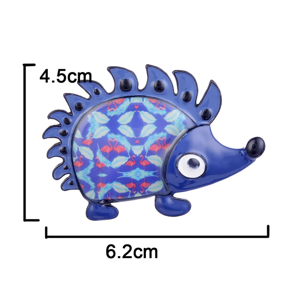 Эмалированная булавка в виде мультяшного Ежика с милым животным, цинковый сплав, металлические женские аксессуары, Брендовые вечерние ювелирные изделия, подарок на день рождения для девочки