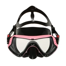 Anti-fog UV400 Protection Diving Mask Men Women Snorkeling Mask Scuba Swimming Mask Goggle Tempered Glass Lens Flexible Silicon