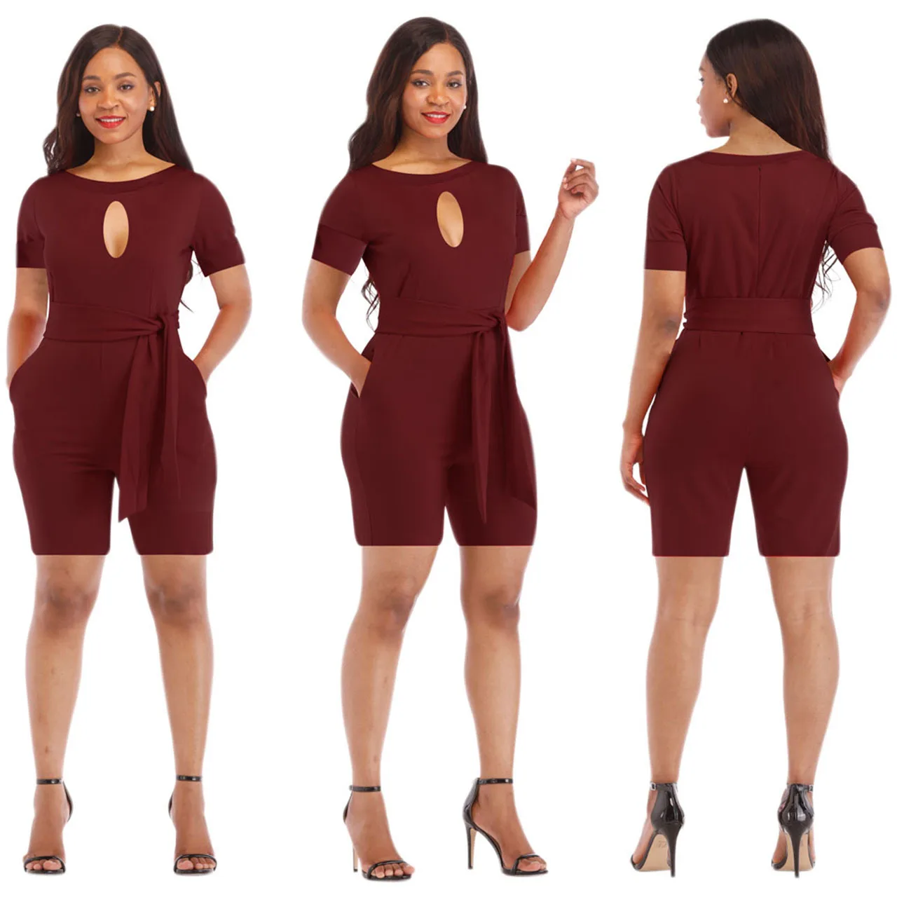 New Women Summer Playsuit Jumpsuit Conjoined Shorts Beach Casual Shoulder Jumpsuit New Women Summer Playsuit Jumpsuit Conjoined Shorts Beach Casual Shoulder Jumpsuit