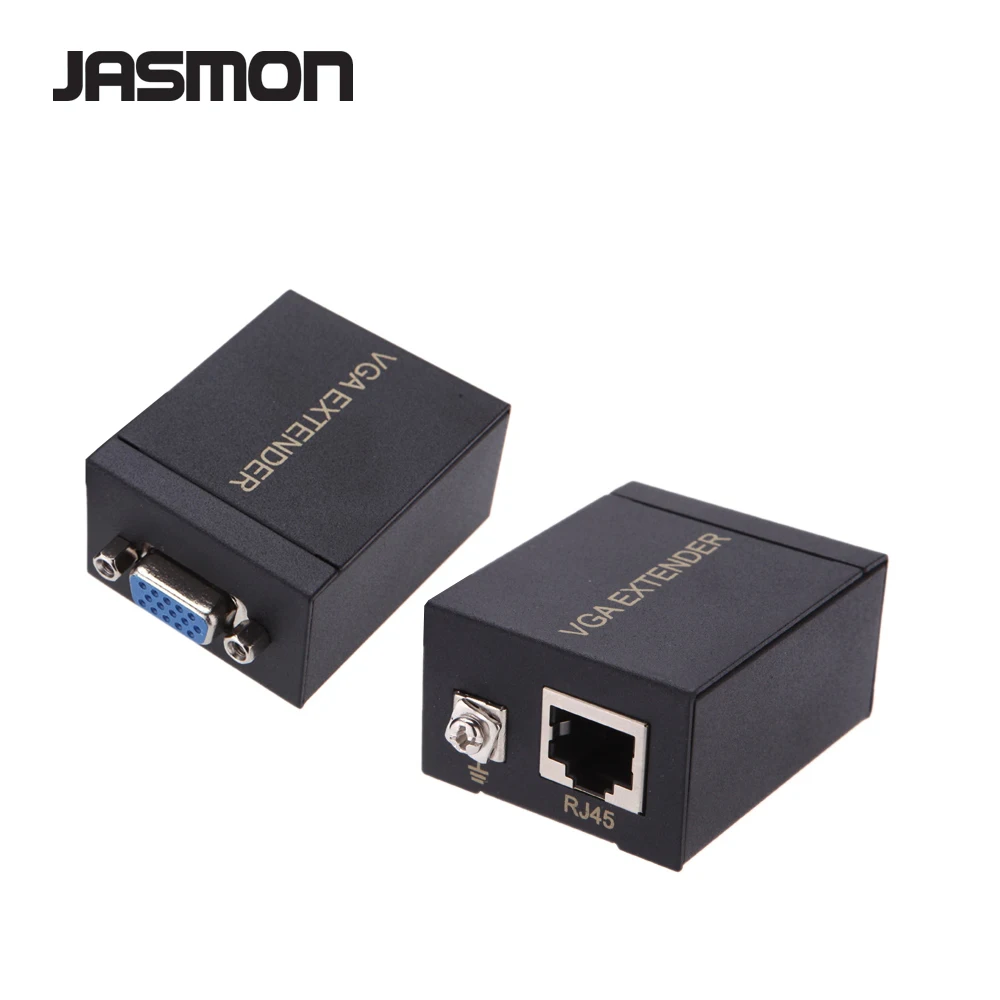 RJ45 To VGA Signal Extender Over Ethernet Transmitter and Receiver Adapter Set