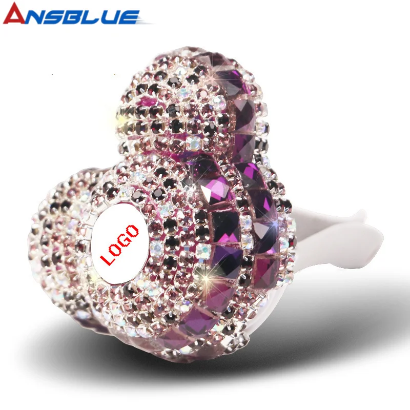 

100 Original Luxury Car Logo Diamond perfume Air conditioner Outlet clip decoration Car Air Freshener Car Styling Lady Perfumes
