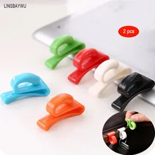 LINSBAYWU Лидер продаж анти потеря ключ сумка зажимы внутренние крючки маленькие предметы хранения держатель 2 шт. Прямая