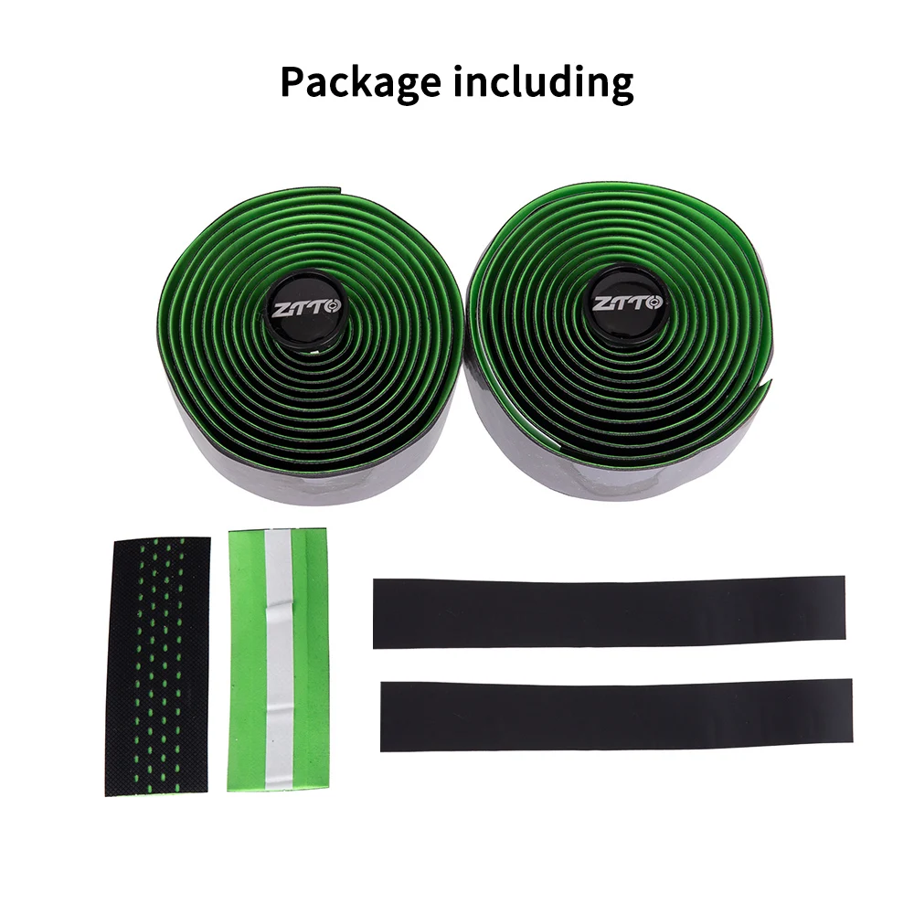 ZTTO Road Bike Cork Handlebar Tape Wrap PU Bar Anti-Vibration Bandage+2 Bar Plug