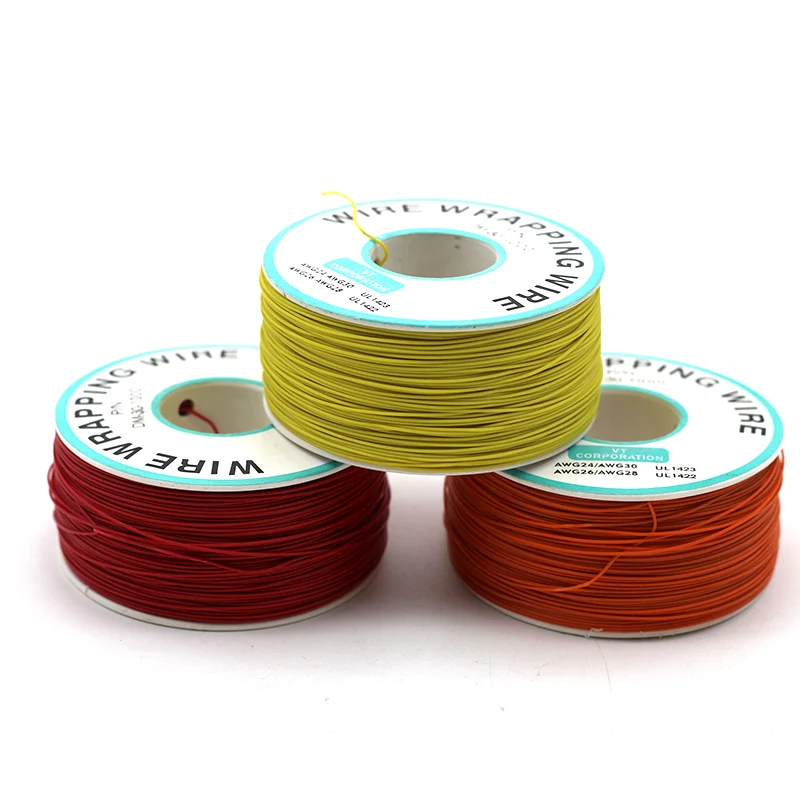 Wrap ping Wire AWG30 кабель OK провод Перемычка провод Луженая Медь твердый ПВХ Материнская плата PCB припой+ WSU wrap полоса Un wrap инструмент