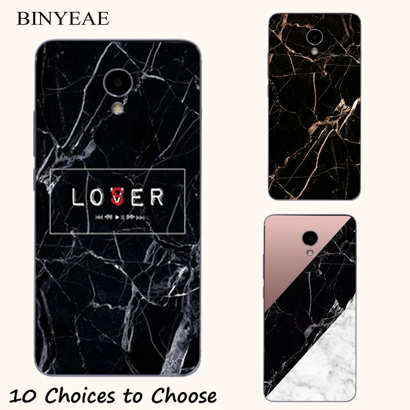 

Black Marble stone soft silicone Painting Case For meizu M5 M6 Note M5s M5c M6s E2 E3 15 Lite Pro 7 Plus Phone Printed Cover