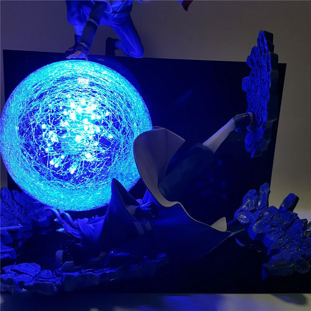 Героя аниме «наруто минато VS Obito Rasengan сцены DIY светодиодный ночной светильник героя аниме «наруто итачи учиха Obito Luminaria светодиодные лампы домашний декор MY1