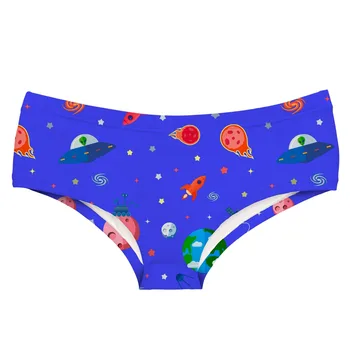 

LEIMOLIS Space Alien Cartoon funny print sexy hot panties female kawaii Lovely underwear push up briefs women lingerie thongs