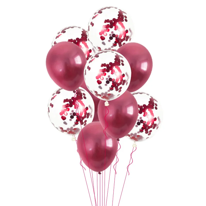 10Pcs Balloons 4 14 шт Золотое сердце звезда воздушный шар "Конфетти" с днем рождения металлические хромированные шары детский душ свадебный Декор баллоны с гелием - Цвет: 10Pcs Balloons 4