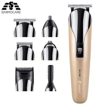 Литий-ионные беспроводные аккумуляторные машинки для стрижки волос и триммеры для мужчин набор для стрижки волос с 6 направляющими расчески от бренда, используемой