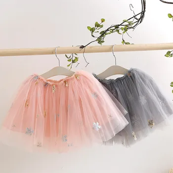 

2019 Summer Casual 2 3 4 6 8 9 10 Years Kids Clothing School Dance Embroidery Floral Glitter Lace Tutu Skirt For Baby Girls