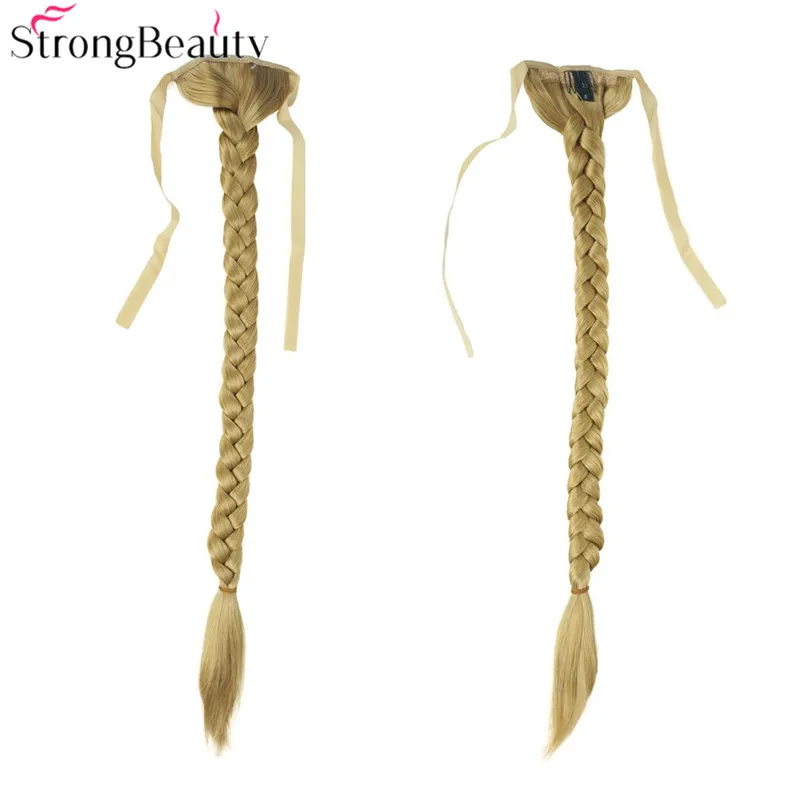 

StrongBeauty Long Fishtail Braid Ponytail Extension Synthetic Binding Band Hairpiece 16 Colors