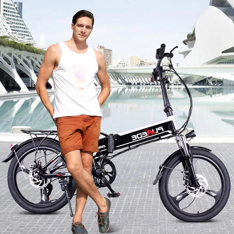 Электрический велосипед 48V12. 5A литиевая батарея 20 дюймов алюминиевый складной электрический велосипед 350 Вт Мощный горный e велосипед снег/пляж ebike