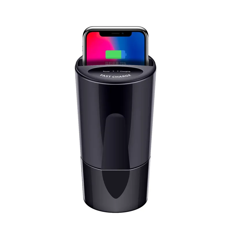 NEW X9 Fast QI Wireless Car Cup Charger For Samsung Galaxy S8 S7 S6 Edge iPhone X 8 10 LG Nexus Lumia USB Charging Holder (8)