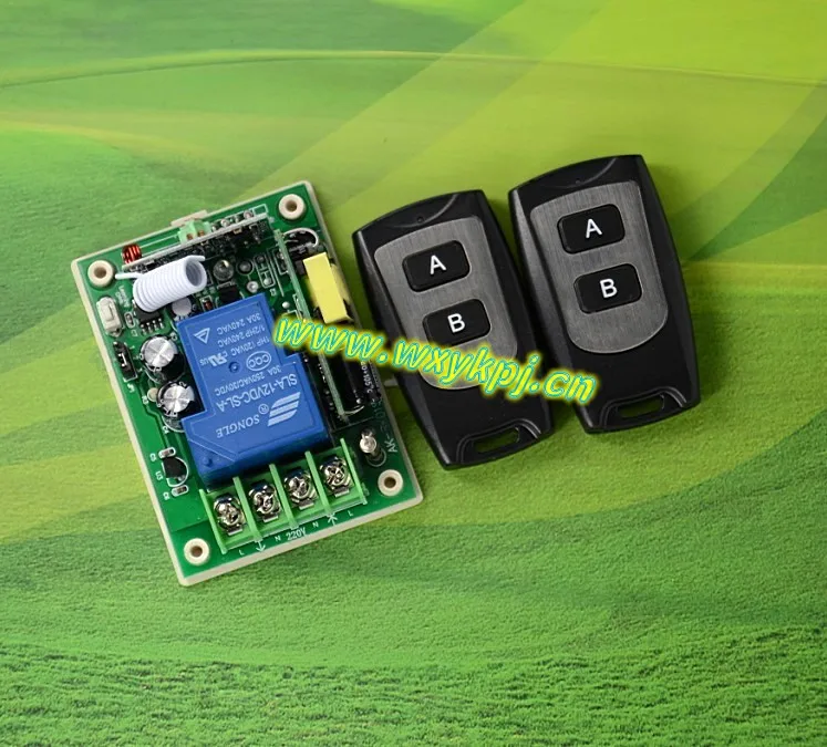 

220v high power wireless remote control switch metal black waterproof key