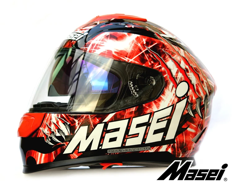 

Personality motorcycle helmet Genuine men and women iron man the 833 Retro Red high-end off-road motorcycle