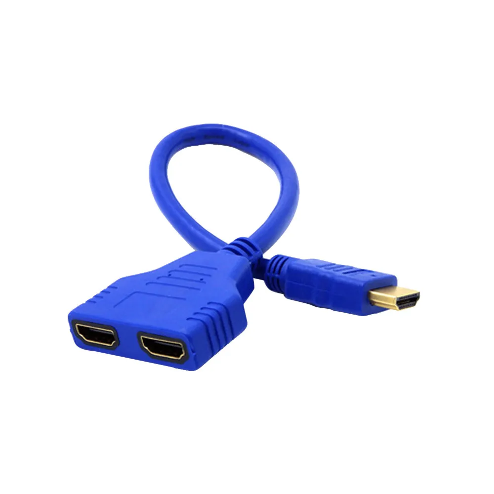 CARPRIE HDMI 1-2 двойной адаптер для преобразования сигнала кабель для видео ТВ HD ТВ Прямая поставка