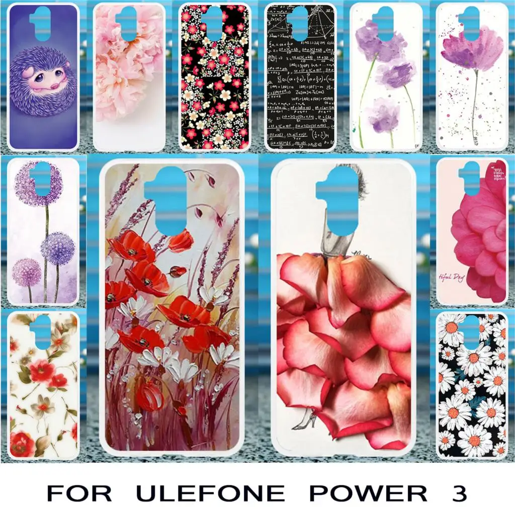 

3D DIY Painted Cases For Ulefone Power 3 Case Silicone Cover For Ulefone Power 3S Case Housing Fundas Shell Capa Coque Shield
