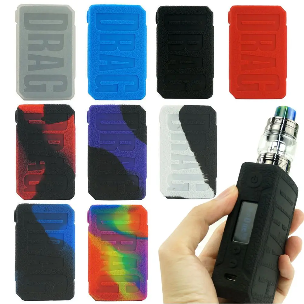 Защитный силиконовый чехол для VOOPOO Drag 2 177W KIT Box Mod Vape Skin Cover Sleeve Wrap Чехол Uforce