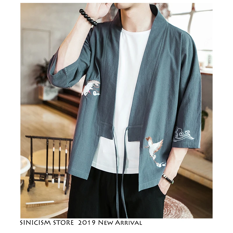 Sinicism Store Мужская Уличная одежда в китайском стиле 2019 мужская летняя забавная