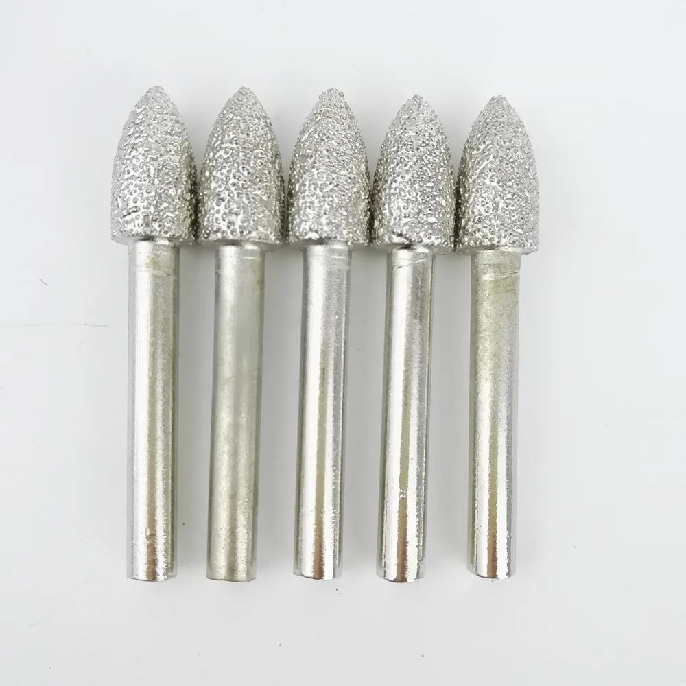 Buy DIATOOL 5pcs 11 Vaccum Brazed Diamond Burrs