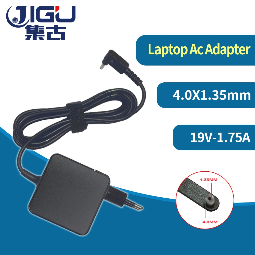 JIGU 19V 1.75A 33 Вт AC Мощность адаптер ноутбука Зарядное устройство для Asus F201E F202 F202E X551MA