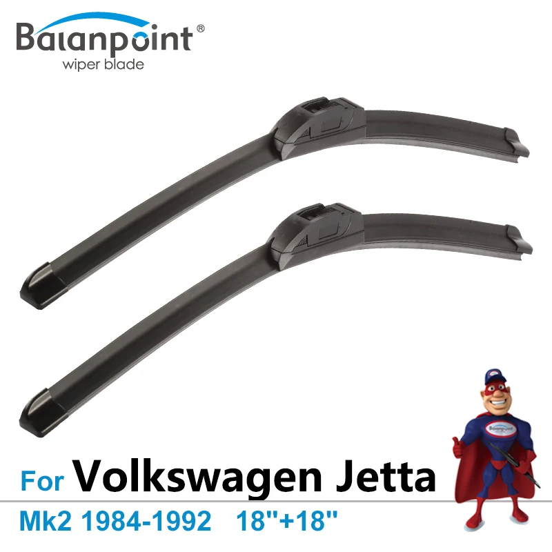 Wiper Blades for Volkswagen Jetta Mk2 1984 1992 18"+18", Set of 2