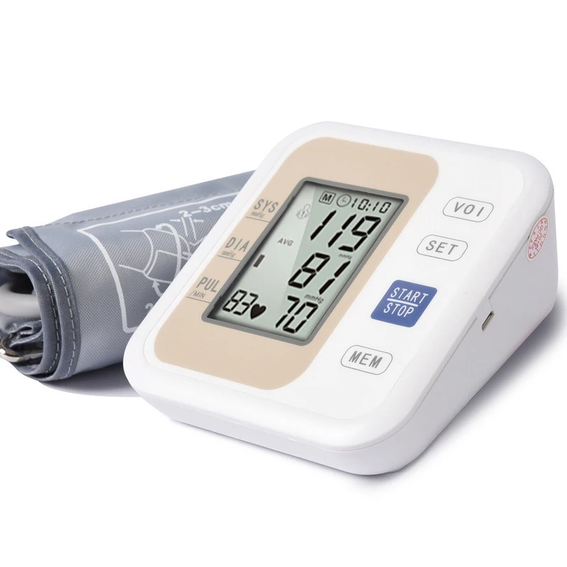 

Arm Blood Pressure Monitor Heart Beat Meter Machine Tonometer for Measuring Automatic Blood Pressure Meter Esfingomanometro