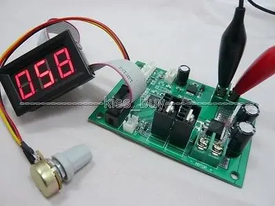 500 Вт 20A 12 24 В DC щеточный мотор контроллер скорости ШИМ со светодиодным цифровым