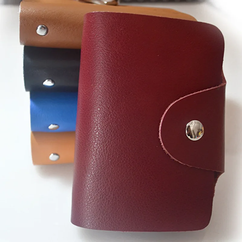 

Function Genuine Leather Business Card Holder Women Men Cards Wallet Credit Card Holder Book ID Card Case Unisex Fashion Vintage
