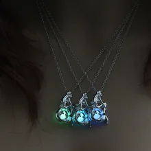 Светящееся в темноте ожерелье с подвеской-русалкой для женщин ожерелья из искусственного жемчуга ювелирные изделия подарки ожерелье Colar Collier Femme Sieraden