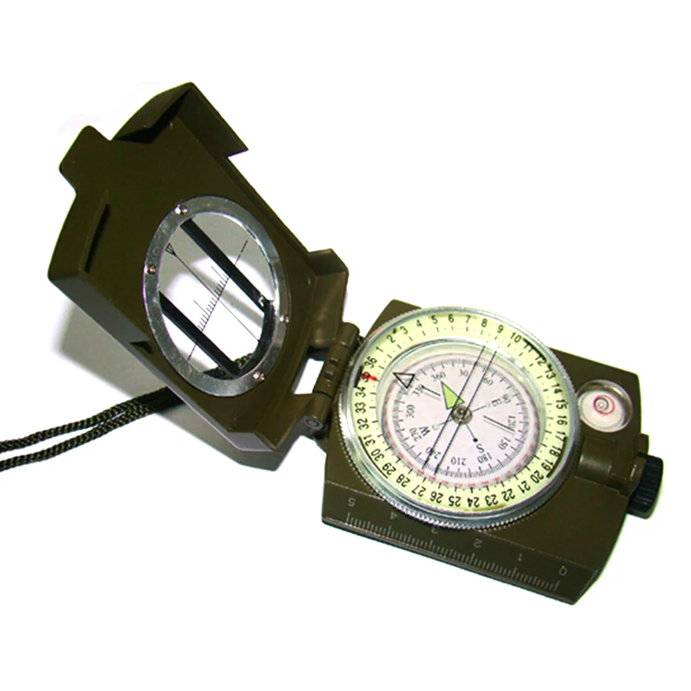 Professional Pocket Prismatic Military Army Geology Luminous Compass 