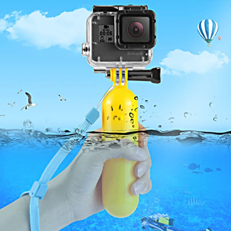Принадлежности для камеры для Gopro SJ4000 Подставка-поплавок для Go Плавная портативная плавающая селфи-палка монопод для спортивной экшн-камеры Xiaomi Yi экшн-камеры Go Pro hero 4 7 hero 4s 5/6