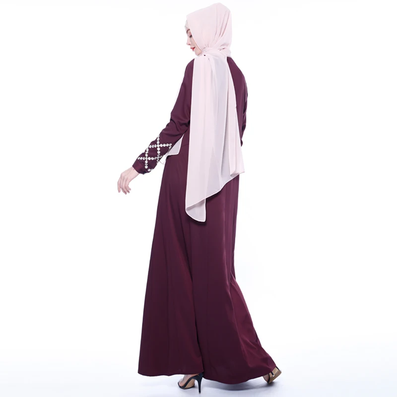 Вышивка абайя платье из Дубая мусульманский хиджаб платье абайя s женский Восточный халат Пакистан турецкие Платья Восточный халат из