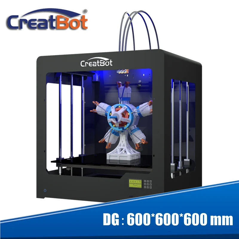 High Accuracy 3D Printer heatbed dual extruder super large 600*600*600 mm Creatbot DG02+ 4KG filament+ 4 pcs nozzle+ 2 tapes High Accuracy 3D Printer heatbed dual extruder super large 600*600*600 mm Creatbot DG02+ 4KG filament+ 4 pcs nozzle+ 2 tapes