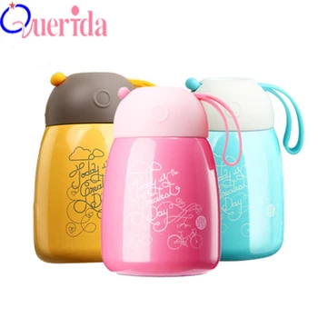 

Stainless Steel Water Bottle Gift Creative Children's Students Double cup Thermo Mug Heated Food Containers My Bottle For Water