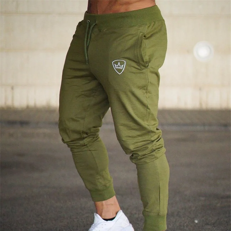 Mens Gym Sports Leggings Trousers Casual Skinny Stretch Jogging Joggers Pants