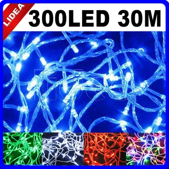 

30M 300 LED 9 Colors Wedding Garden New Year Xmas LED Christmas Decoration Outdoor Fairy String Navidad Garland Light HK C-33